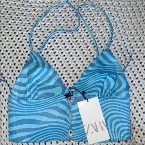 NWT Zara satin crop top